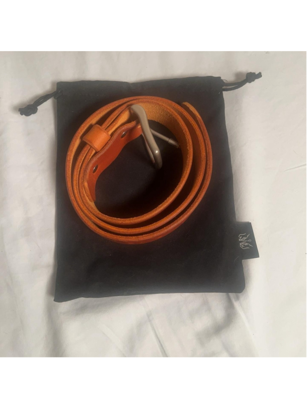 Leather Dress Belt Mens One Size Brown Classic Adjustable Buckle Casual